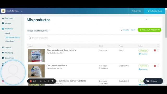 ¿Cómo subir productos a tu tienda?